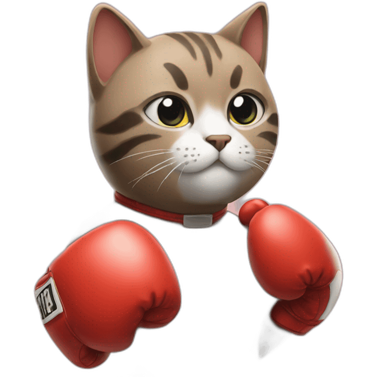 cat with boxing gloves emoji