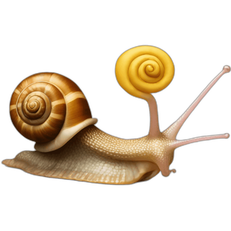 snail on top snail emoji