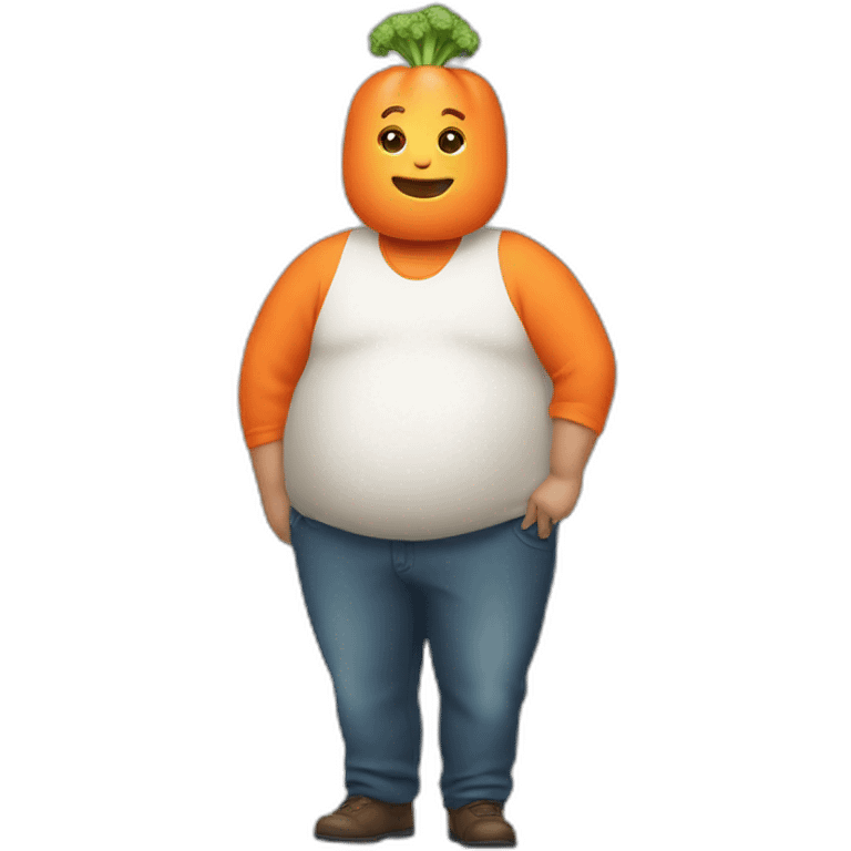 fat carrot man  emoji