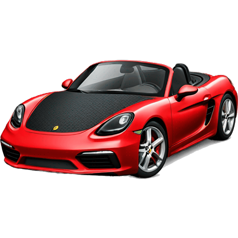 red 718 boxster emoji