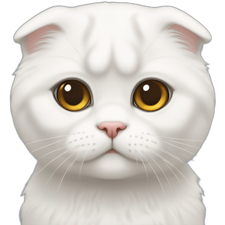 White Scottish Fold emoji