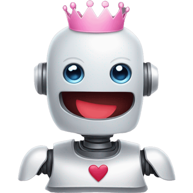 A robot which is in love with a princess emoji