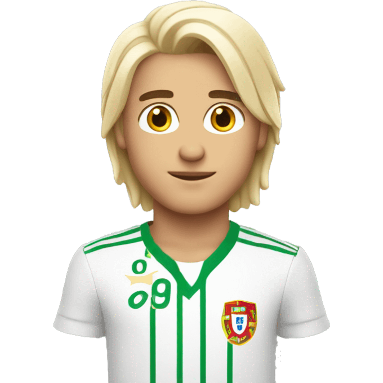 portugal white fan boy wit straight hair cute emoji