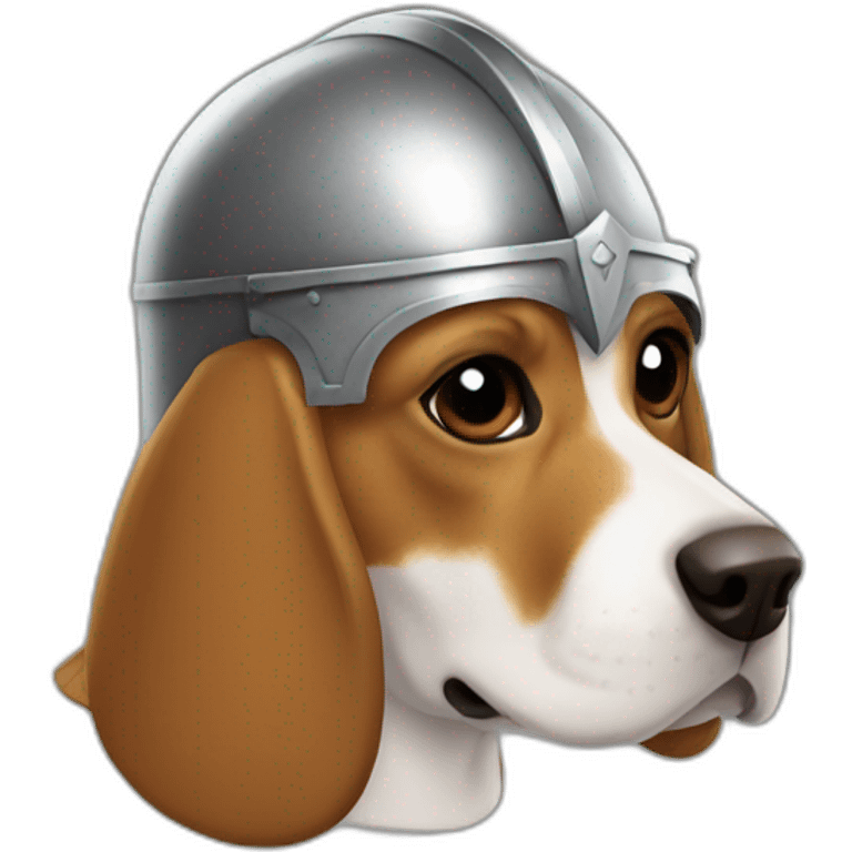 beagle knight helmet emoji