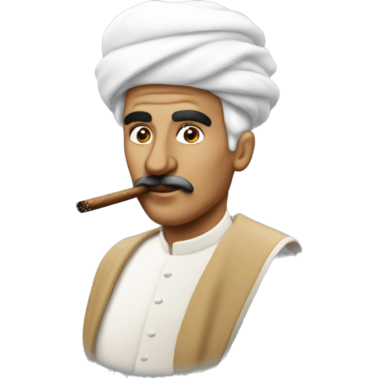 Kuwait emir smoking cigar emoji