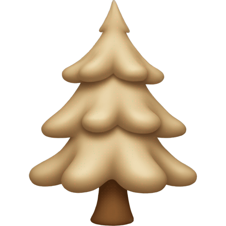 Beige Tannenbaum  emoji