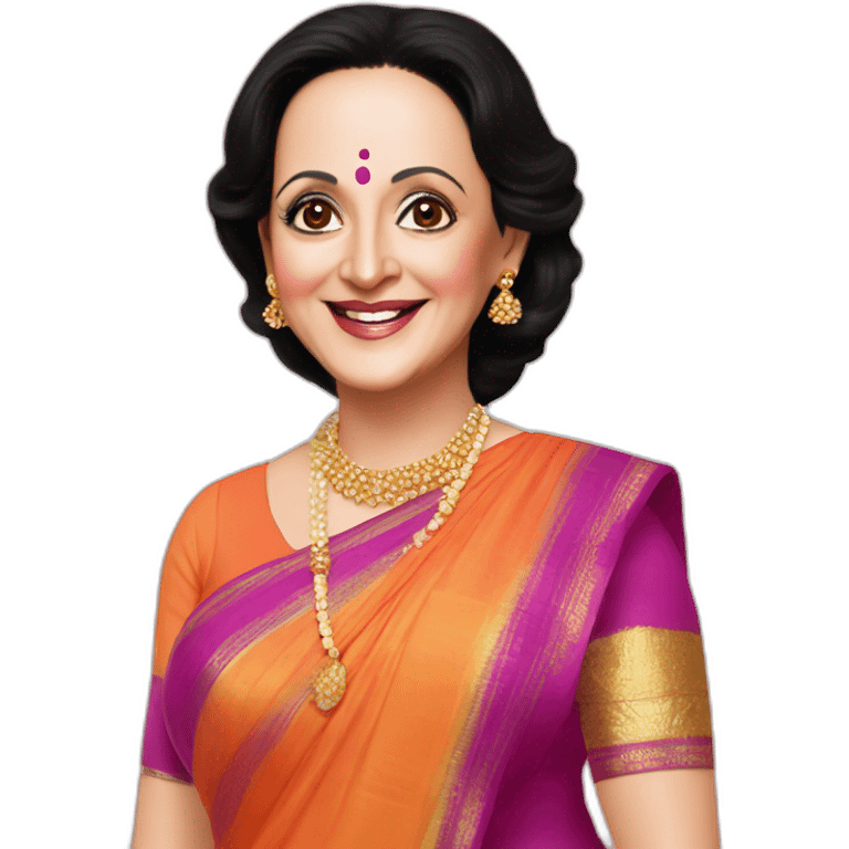 Hema Malini wishing good health emoji