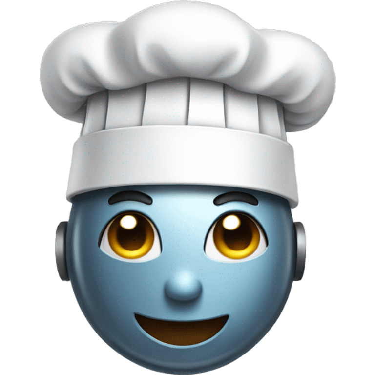 robot wearing a chef hat emoji