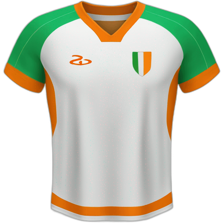 Ivorian football jersey emoji