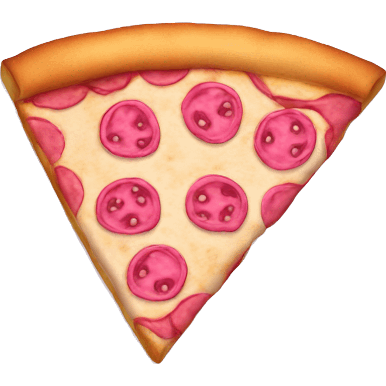 Pink pizza slice emoji