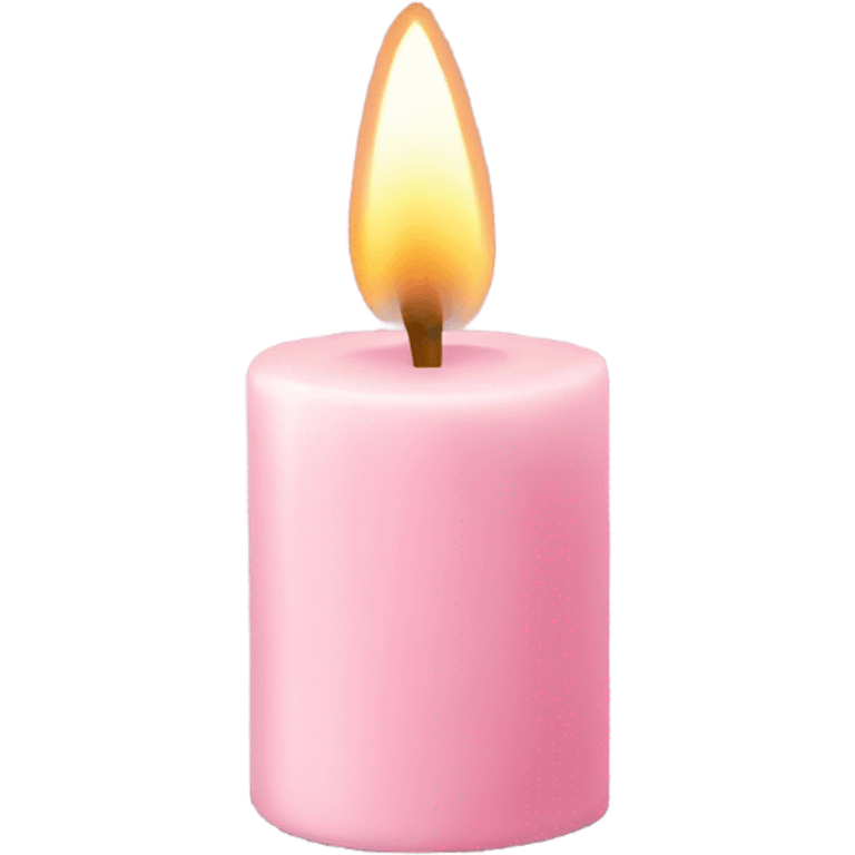 light pink candle emoji