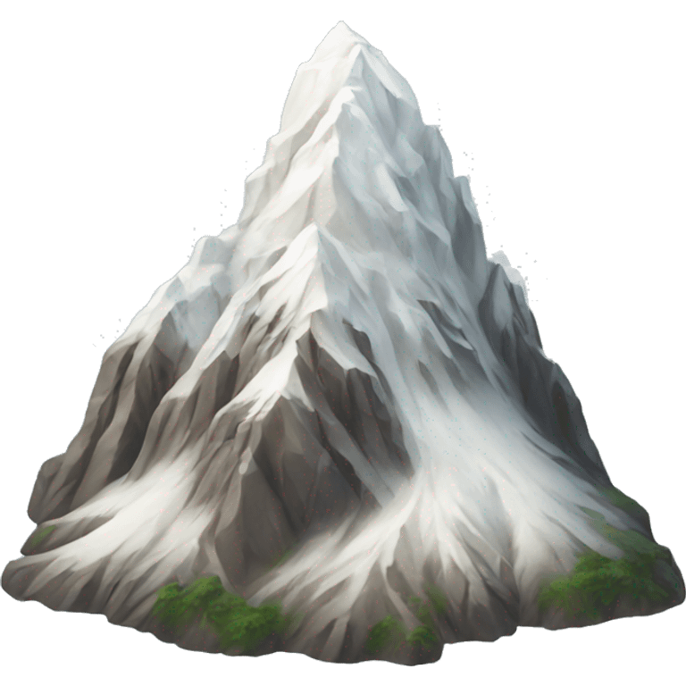 white mountain emoji