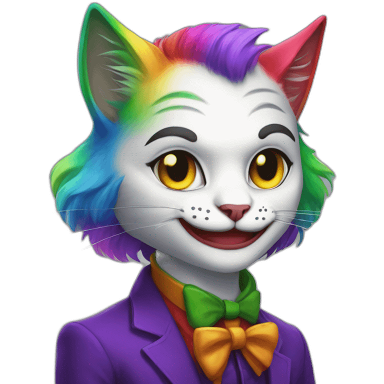 rainbow cat joker emoji