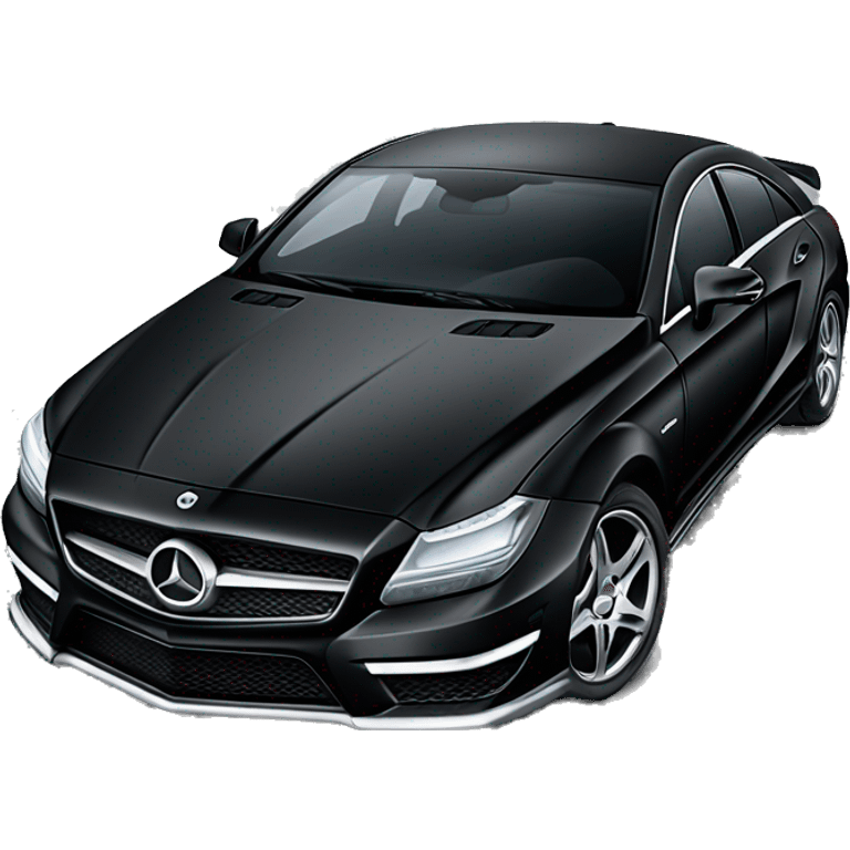 Black Mercedes cls 63 emoji