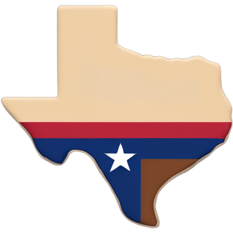 Texas with a heart in the middle  emoji