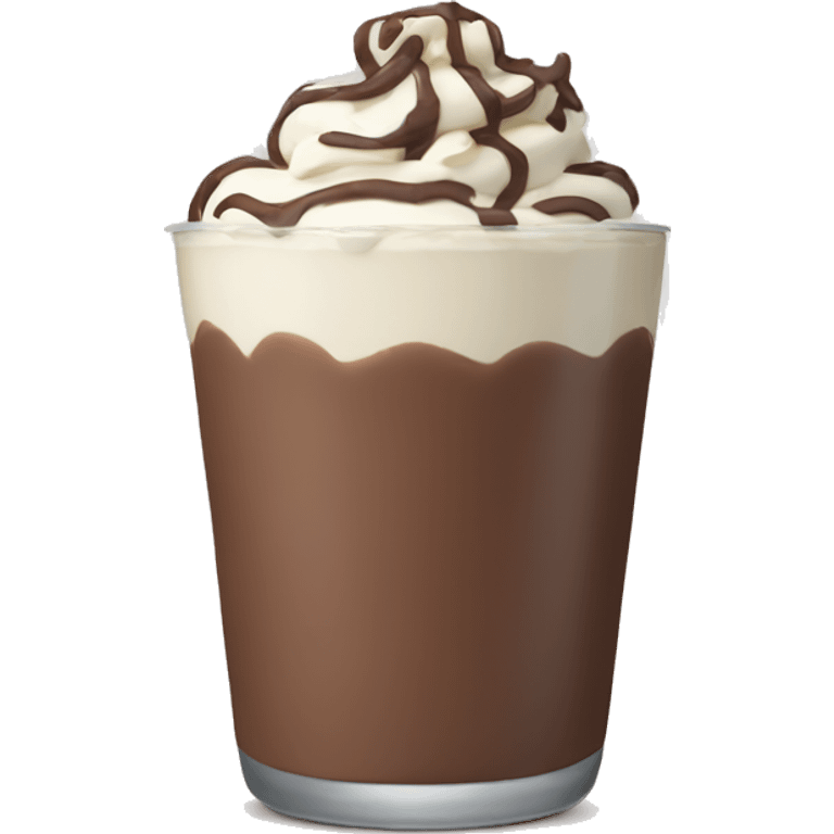 Chocolate milkshake  emoji