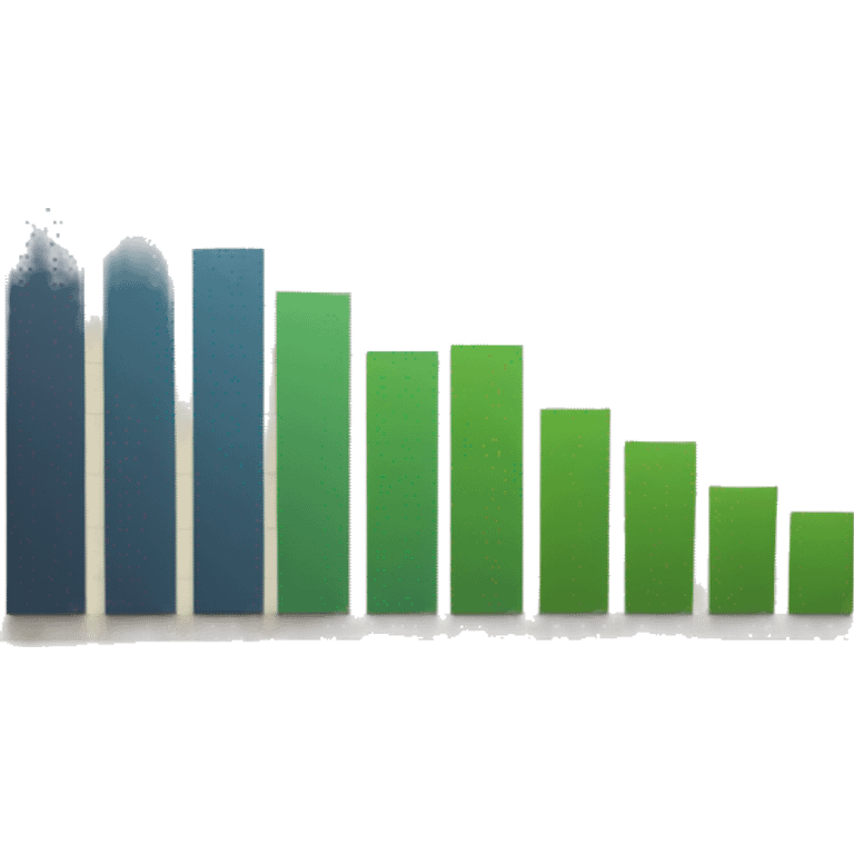 a paper with a bar chart and an upward trend emoji