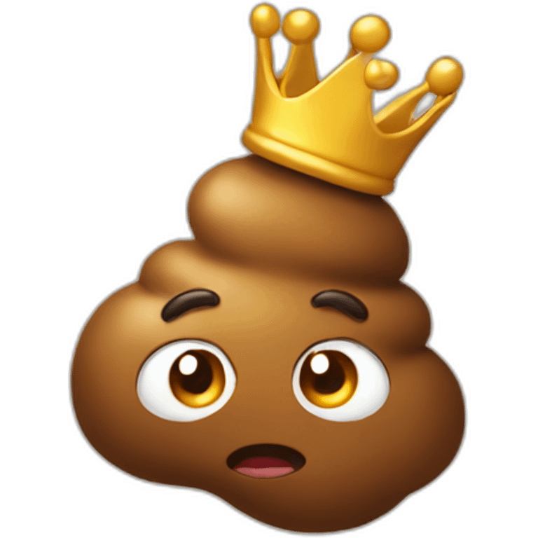 poop-with-a-crown emoji