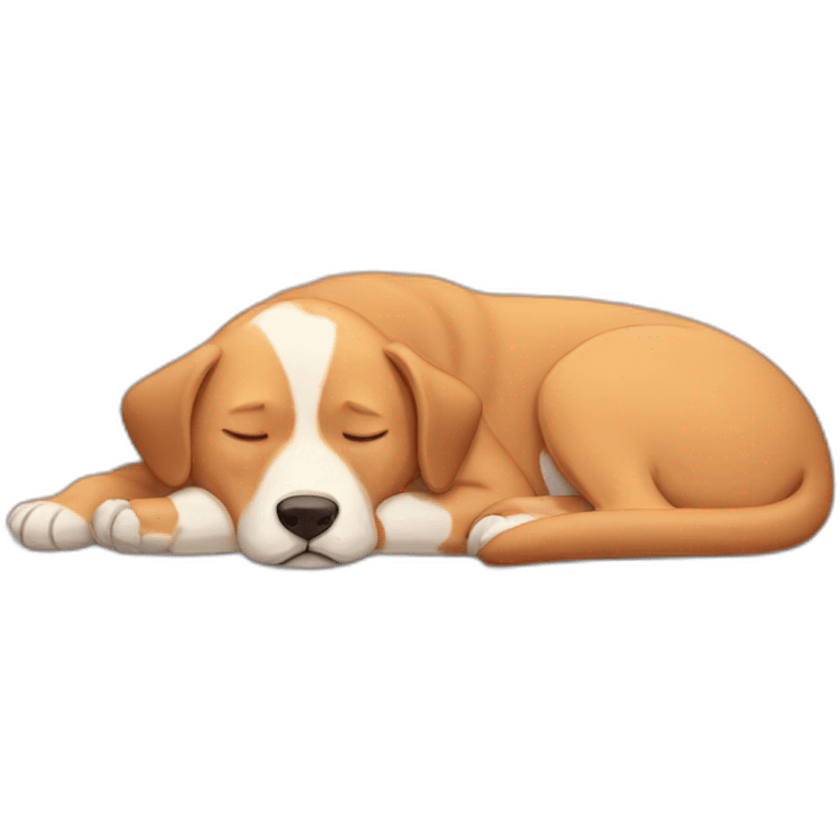 Sleeping-dog emoji