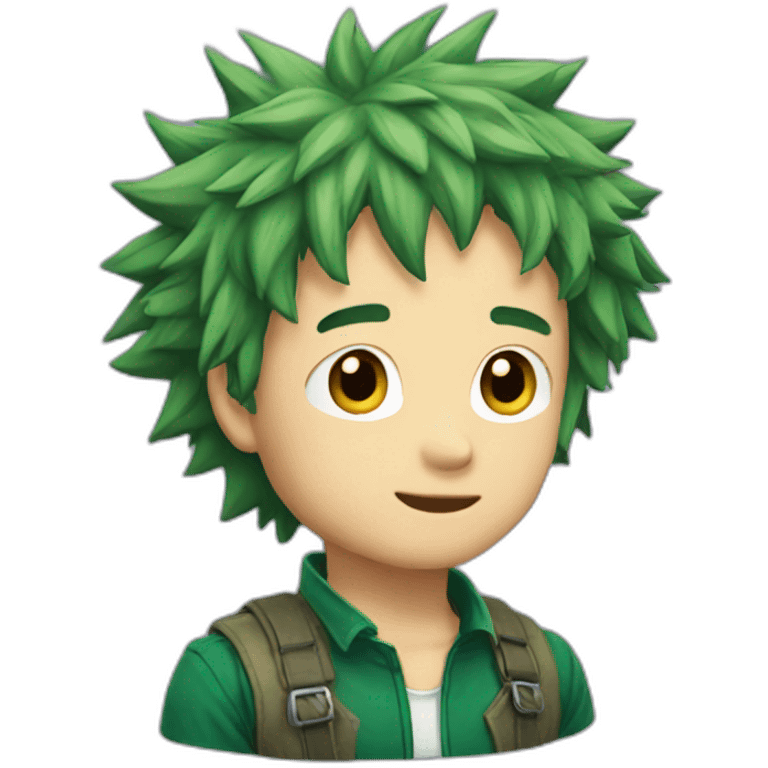 Deku cheveux blond emoji