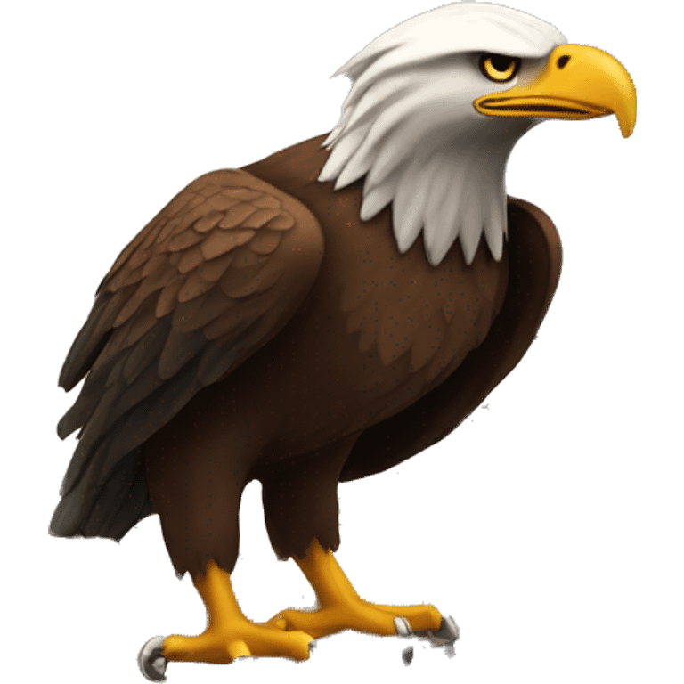 An eagle reading the Bible  emoji