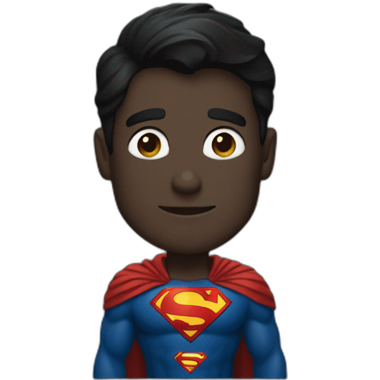 Superman dark suit emoji