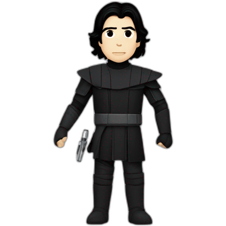 Kylo ren in star wars without helmet emoji