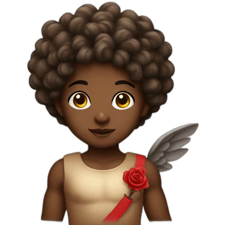 cute black cupid emoji