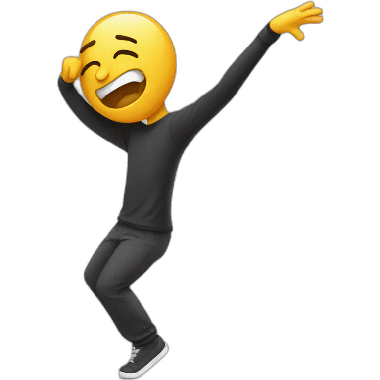 Personne qui fait le dab emoji