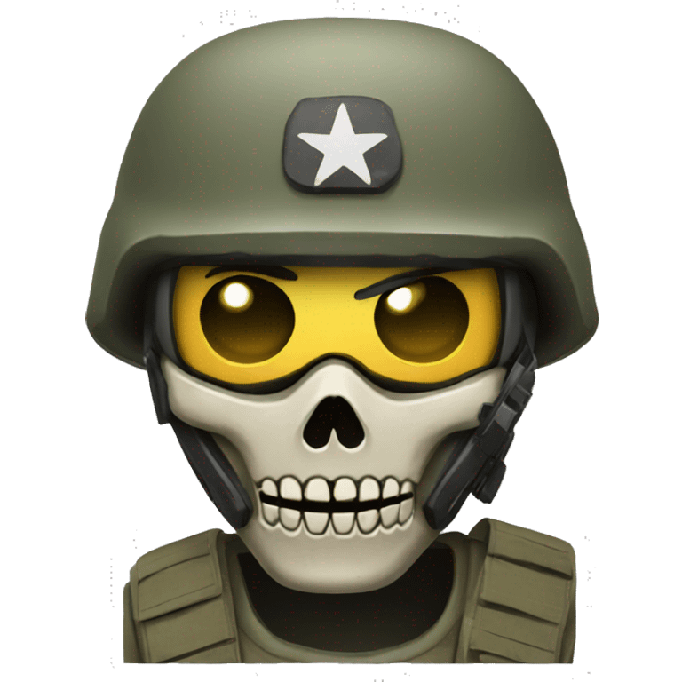 call of duty soldier with skull mask emoji