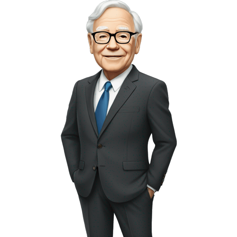 warren buffet in a suit full body emoji