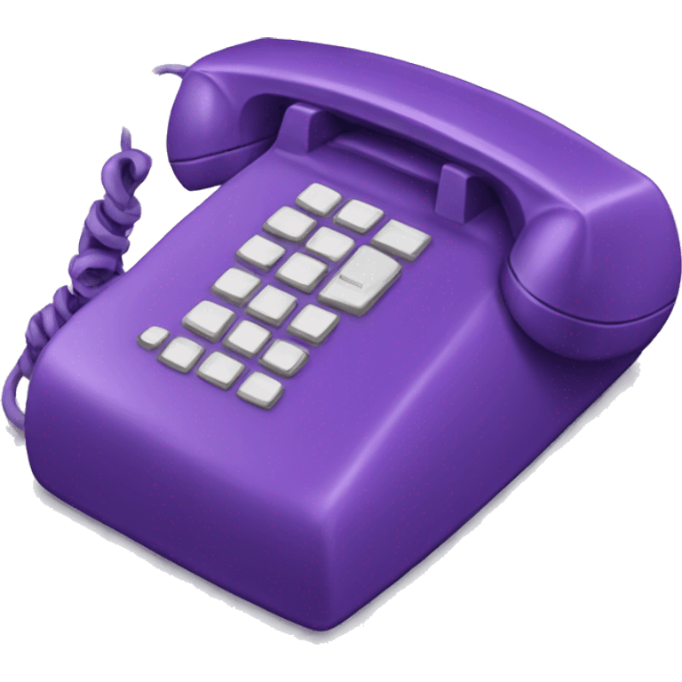 Violet phone emoji