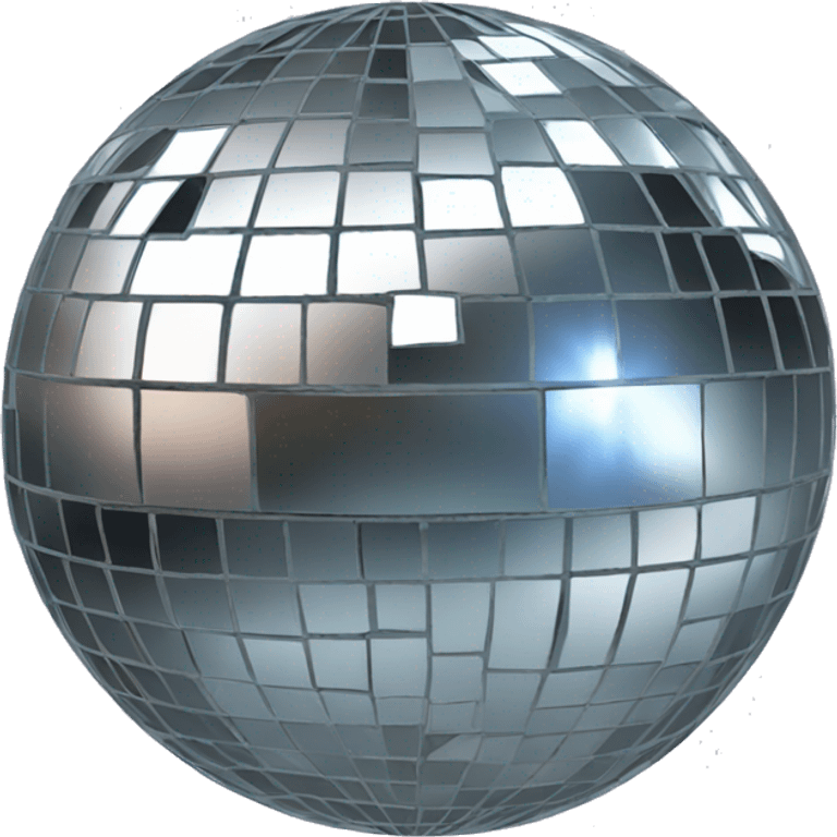 Mirrorball with bits missing emoji