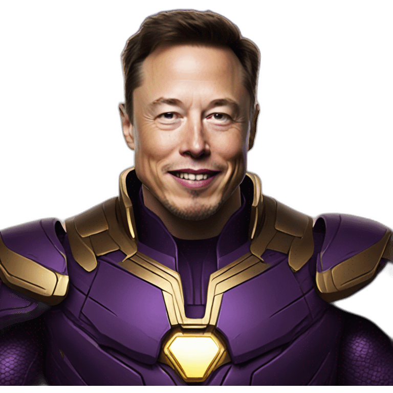 Elon musk as thanos emoji