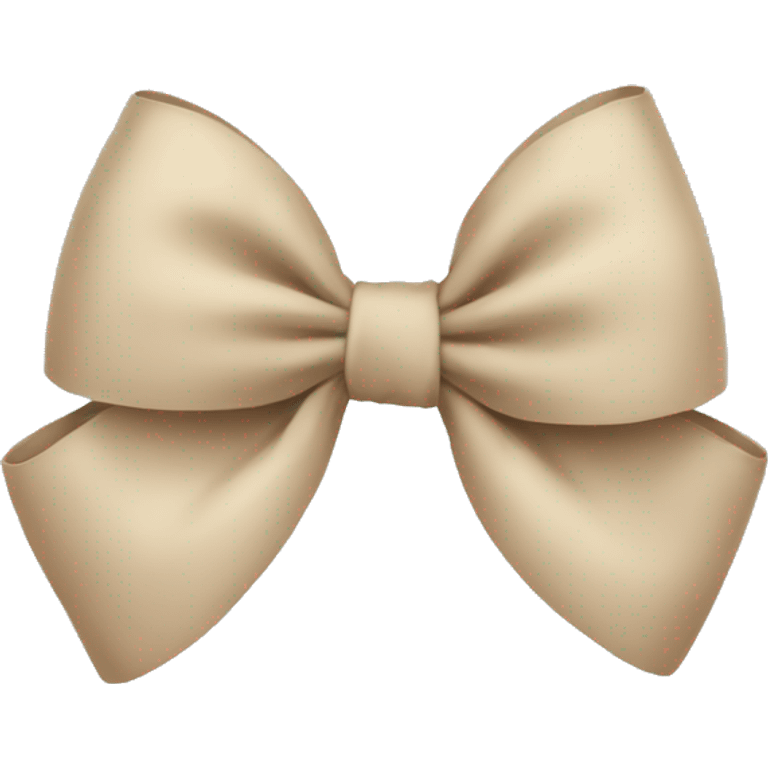 beige bow  emoji