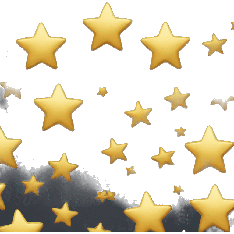 Gold stars emoji