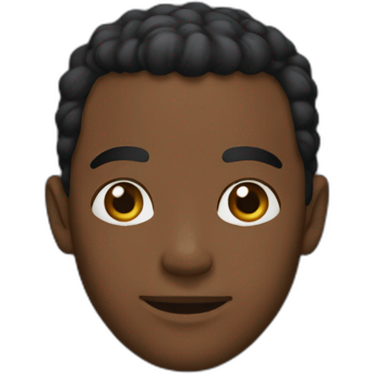 Black try americain bollie with cropped ears emoji