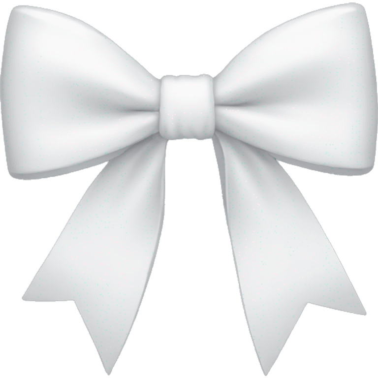 White bow emoji