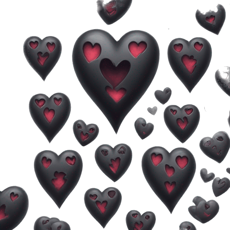 Gothic hearts emoji