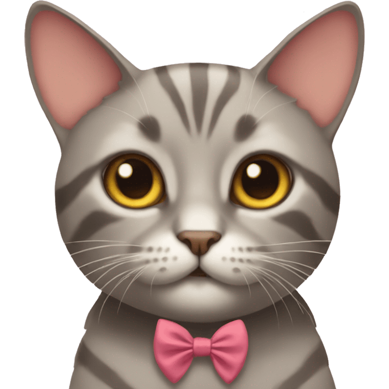 Cat with a bow emoji