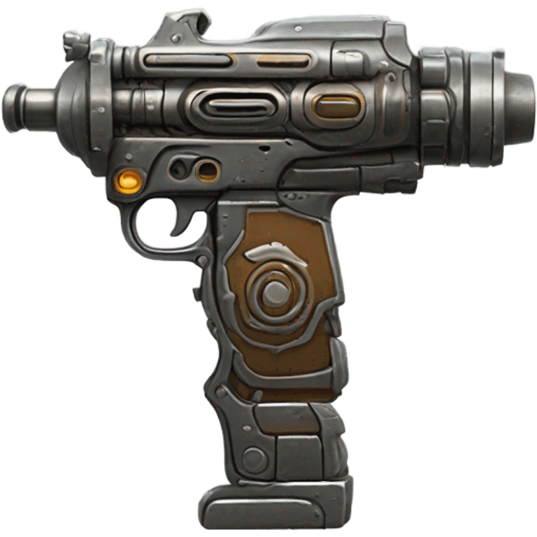 sci fi gun front barrel view emoji