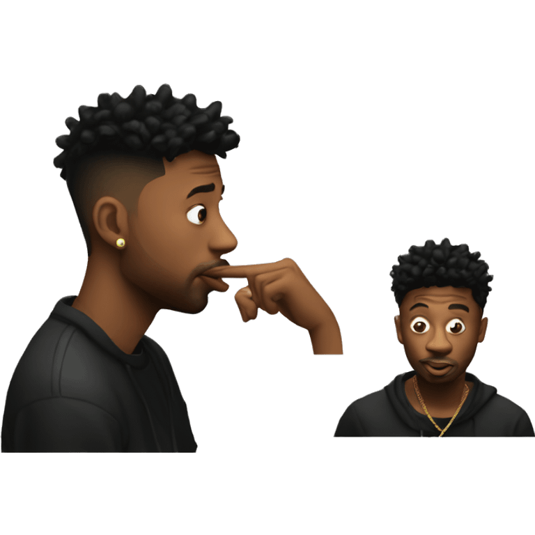 21 savage shushing  emoji