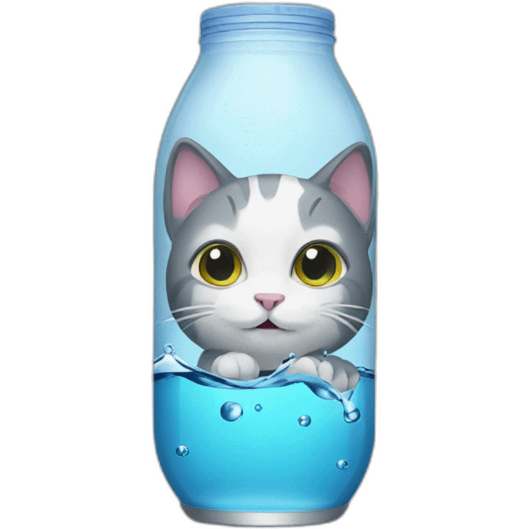 Cat drink water emoji