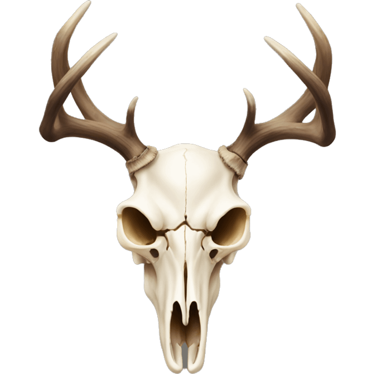 Deer skull with antlers emoji