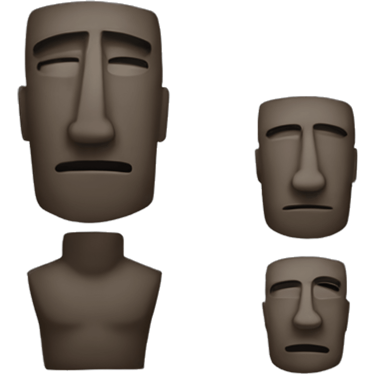 Emoji de moai emoji