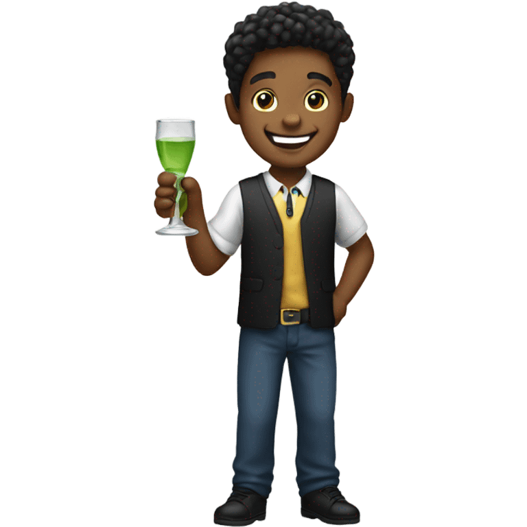 smiling boy bartending emoji