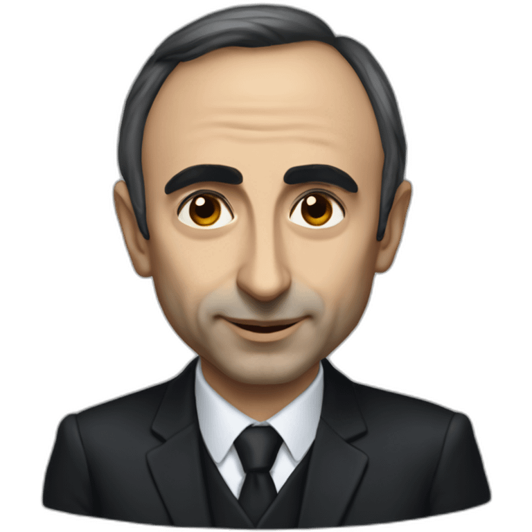 éric zemmour avec un homme noir emoji