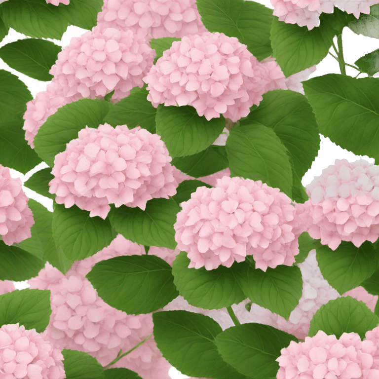 Light pink hydrangea  emoji