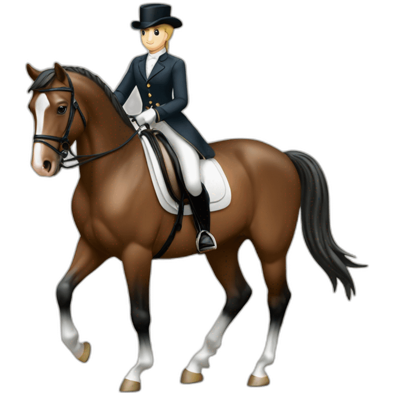 Cheval de dressage emoji