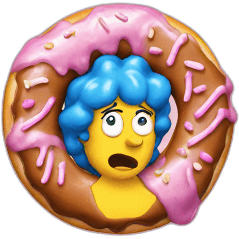 Marge avec jn donuts emoji